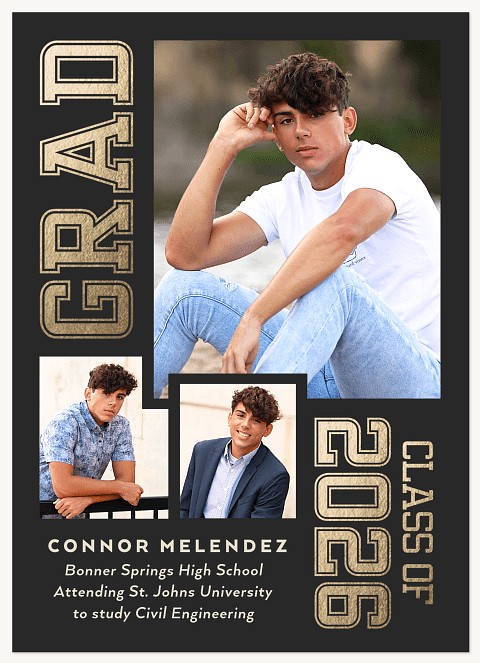 Collegiate Collage Graduation Announcements