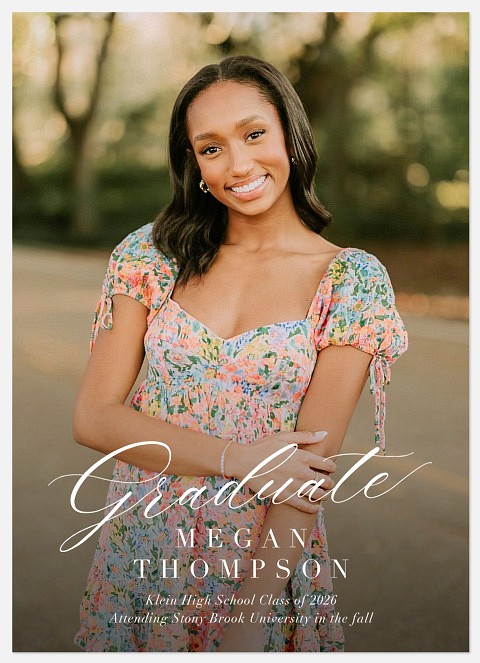 Script Block Graduation Cards