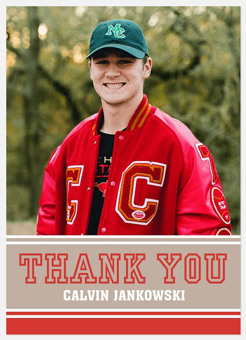 Athletic Department Thank You Cards 