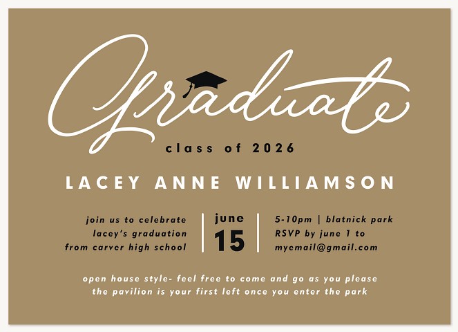 Cap On Top Graduation Cards