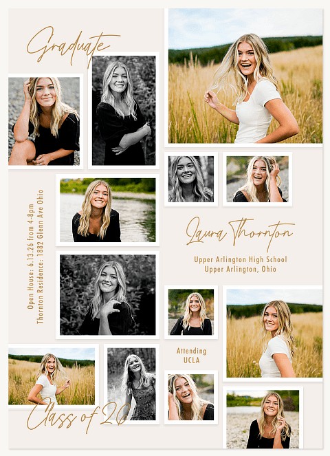 Detailed Album Graduation Cards