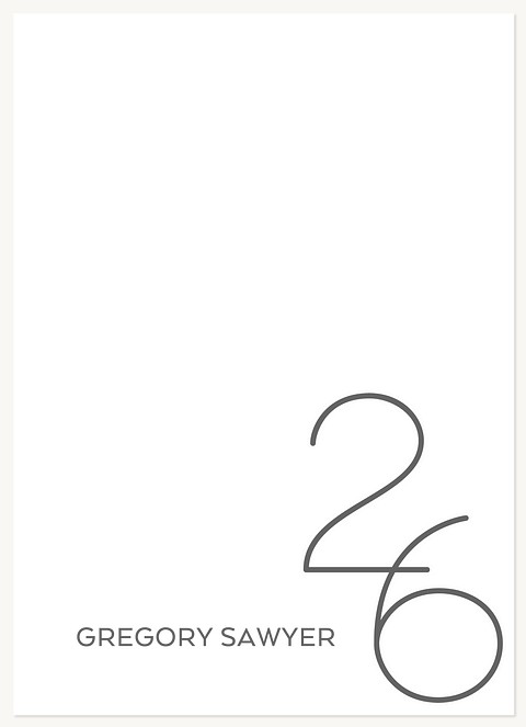 Open Numerals Thank You Cards 