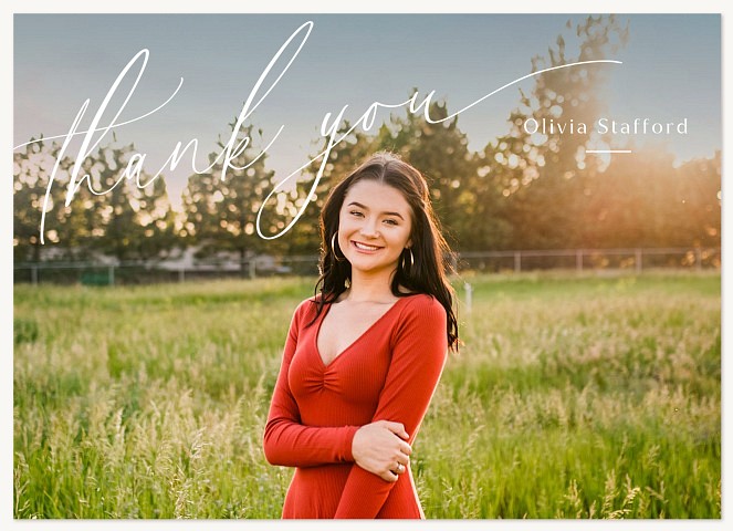 Beautiful Script Thank You Cards 