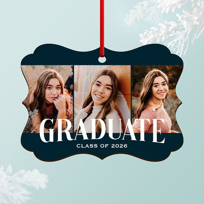 Triple Panel Personalized Ornaments