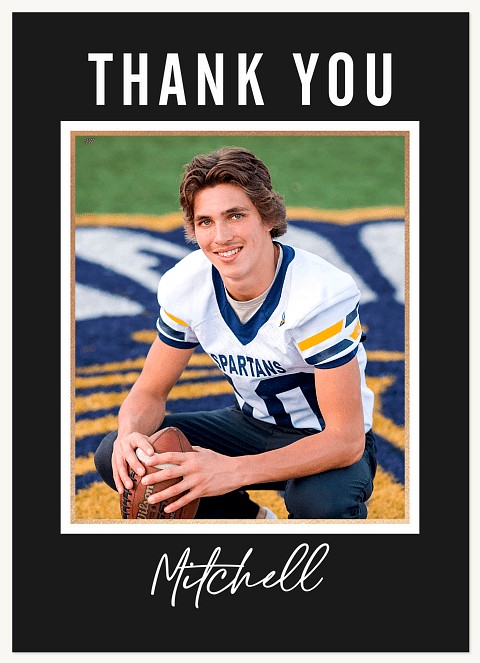 Collegiate Overlay Thank You Cards 