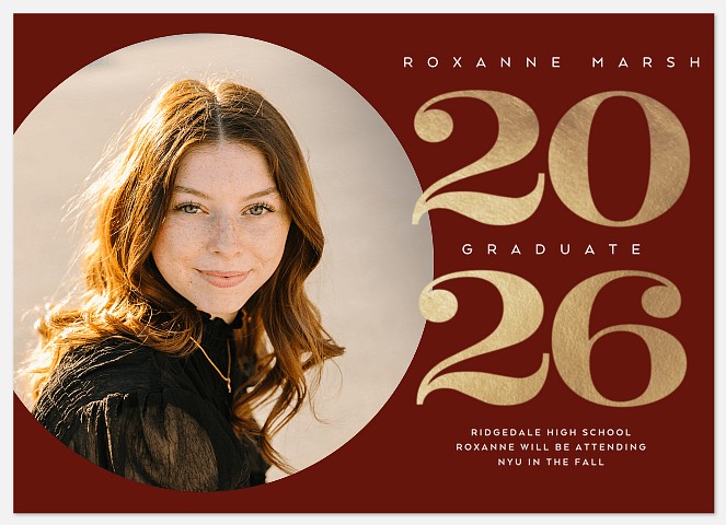 Bold & Gold Graduation Cards