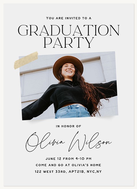 Taped Center Stage Graduation Cards