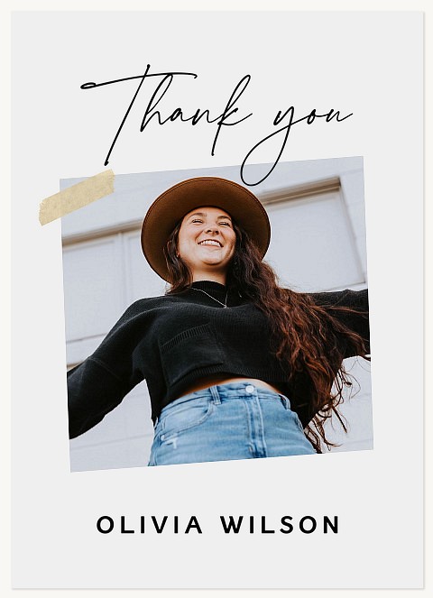 Taped Center Stage Thank You Cards 