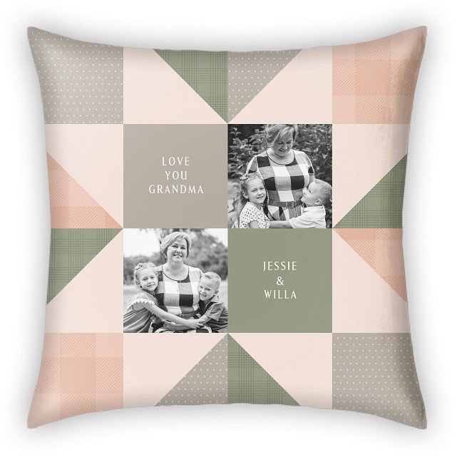 Abstract Patchwork Custom Pillows