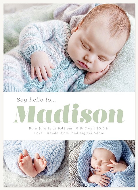 Little Introduction Baby Announcements