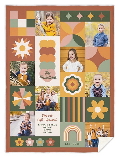 Boho Quilt Custom Blankets