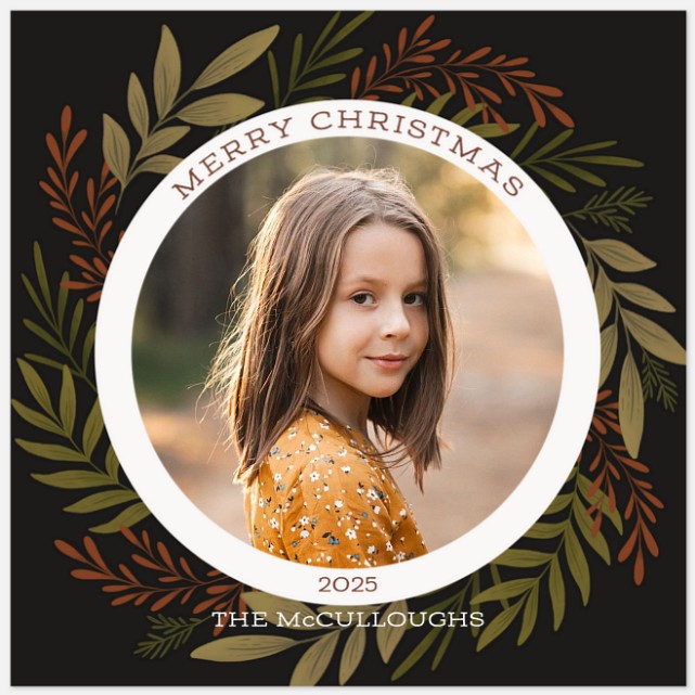 Winter Forest Holiday Photo Cards