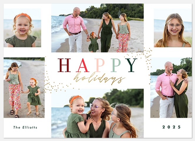 Rainbow Mix Holiday Photo Cards