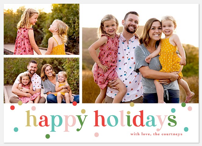 Cheerful Mix Holiday Photo Cards