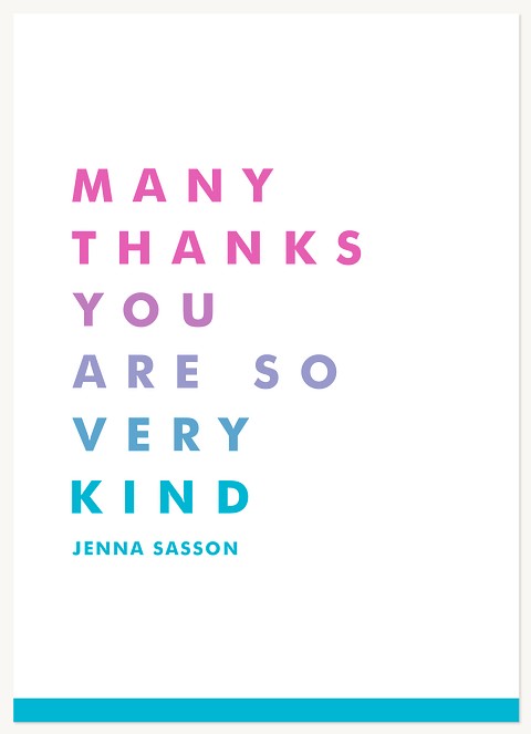 Vivid Gradient Thank You Cards 