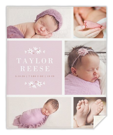 Tiny Petals Custom Blankets