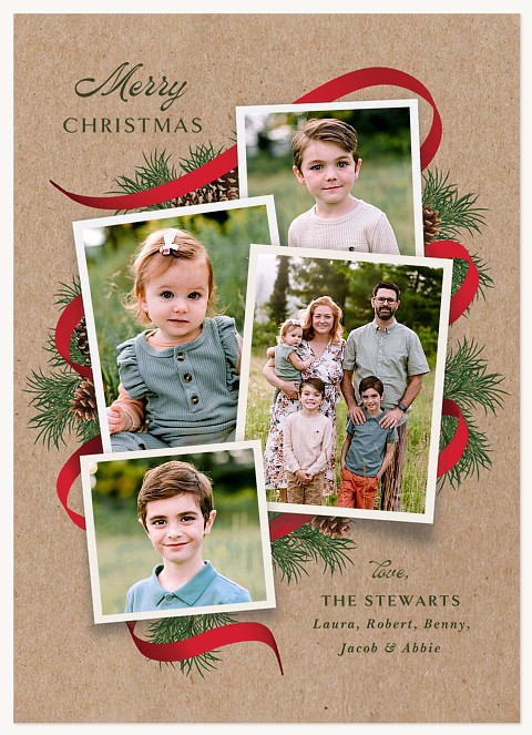 Krafty Collage Personalized Holiday Cards