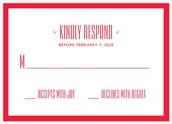 Bold Modern Bar Mitzvah RSVP Cards