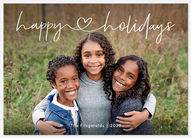 Happy Heart Holiday Photo Cards
