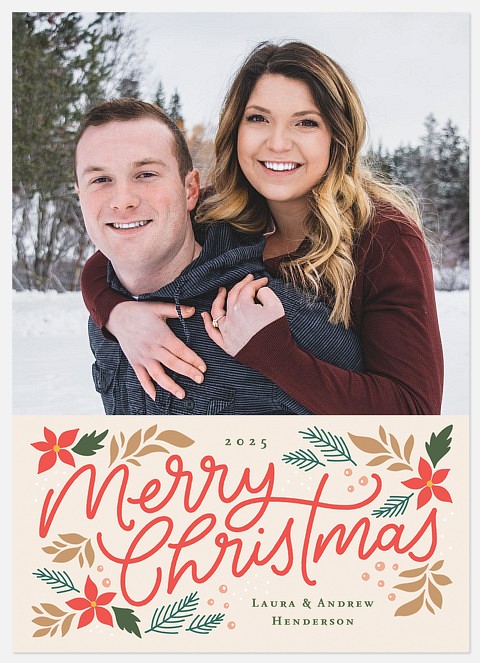 Cheery Christmas Holiday Photo Cards