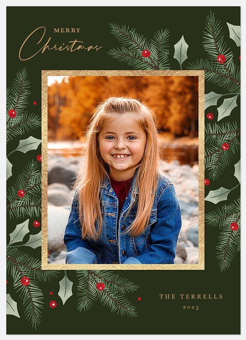 Berry Frame Holiday Photo Cards
