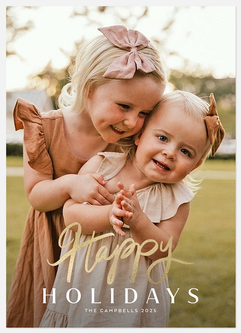 Handwritten Mix Holiday Photo Cards