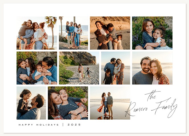 Simple Signature Personalized Holiday Cards