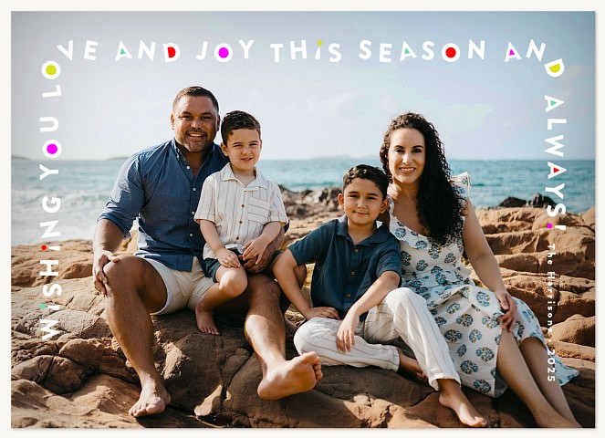 Wave Arround Personalized Holiday Cards