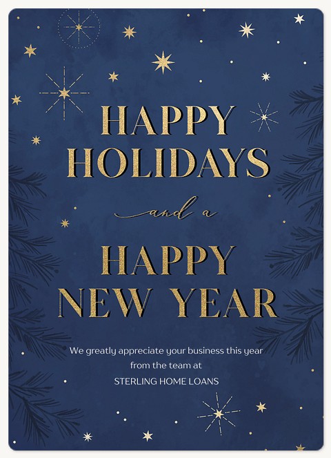 Midnight Stars Holiday & Christmas Magnet Cards