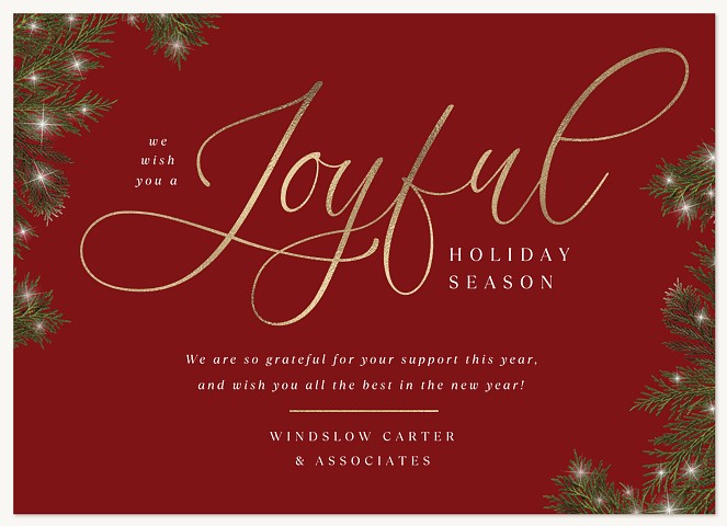 Branched Out Business Holiday Cards