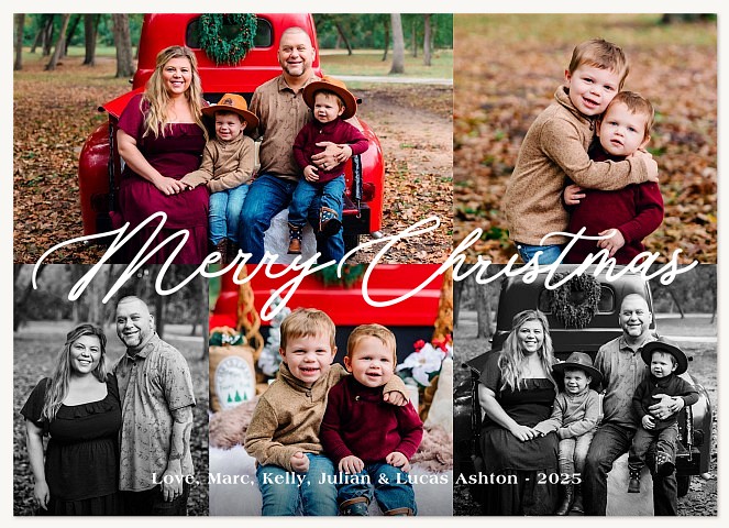 Keepsake Grid Personalized Holiday Cards