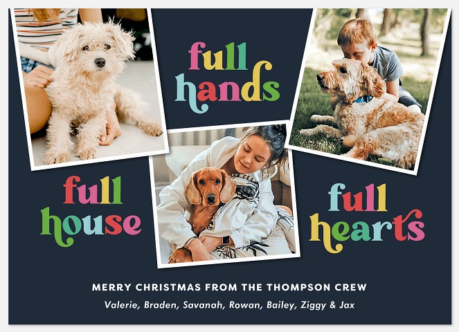 Full Hearts Holiday Photo Cards