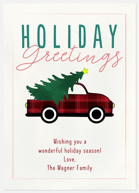 Tartan Truck Holiday Photo Cards