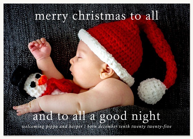Goodnight All Personalized Holiday Cards