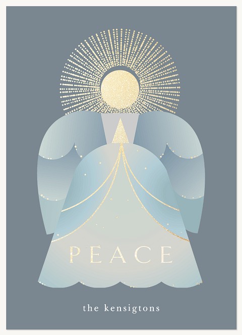 Peace Angel Personalized Holiday Cards
