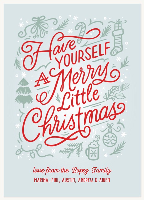 Christmas Icons Personalized Holiday Cards