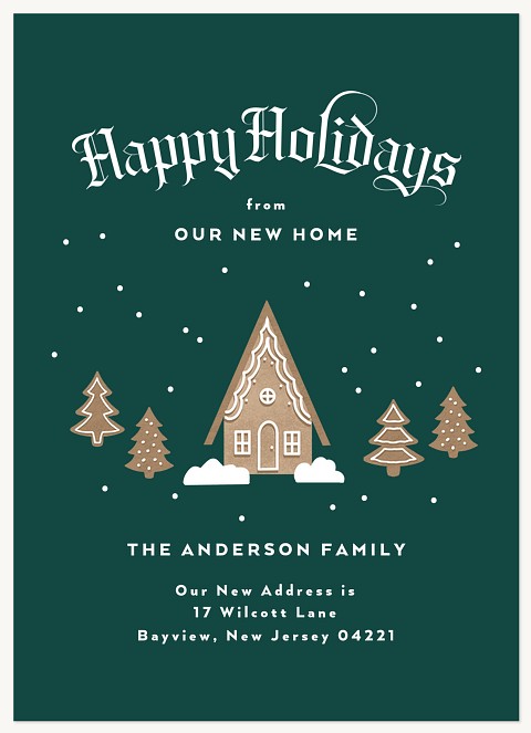 Gingerbread Cottage Personalized Holiday Cards