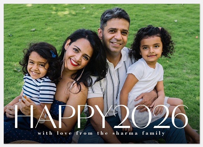 Fresh Start Holiday Photo Cards