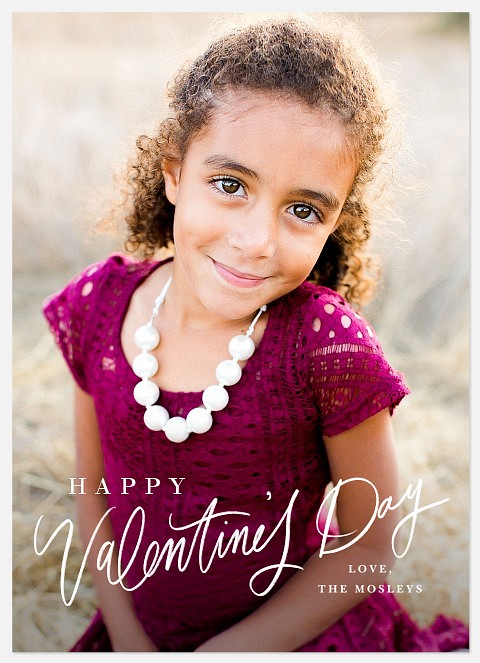 Handwritten Valentine Valentine Photo Cards
