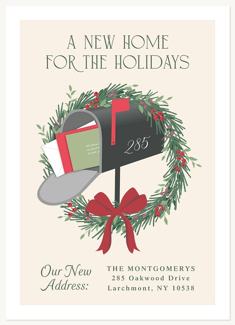 Merry Mailbox Personalized Holiday Cards