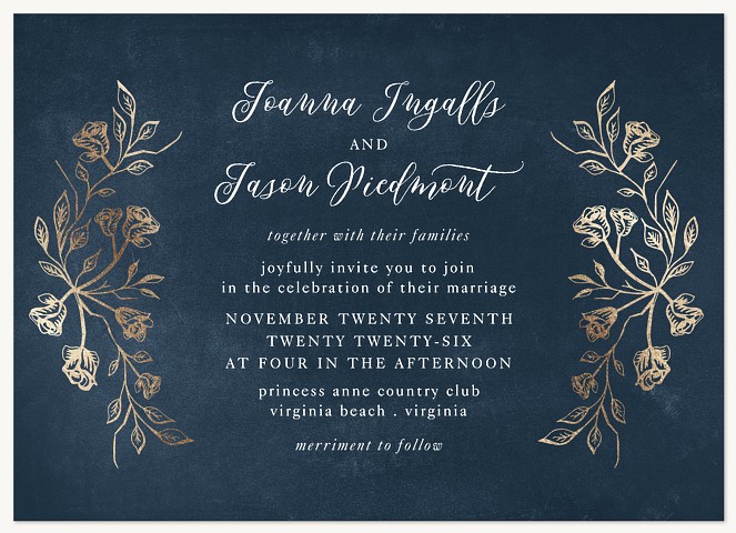 Indigo Splendor Wedding Invitations