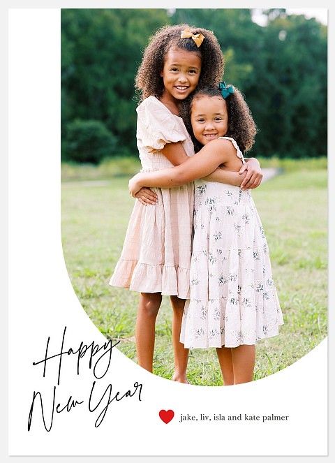 Contemporary Arch Holiday Photo Cards