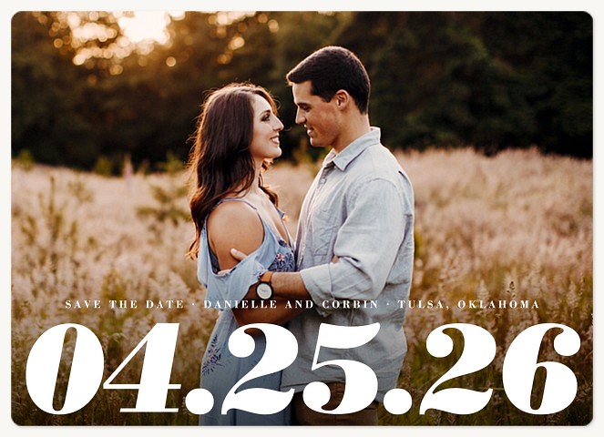 Bold Date Save the Date Magnets