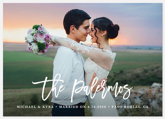 New Signature Wedding Announcements