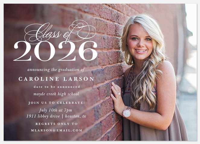 Flourish Type Graduation Cards