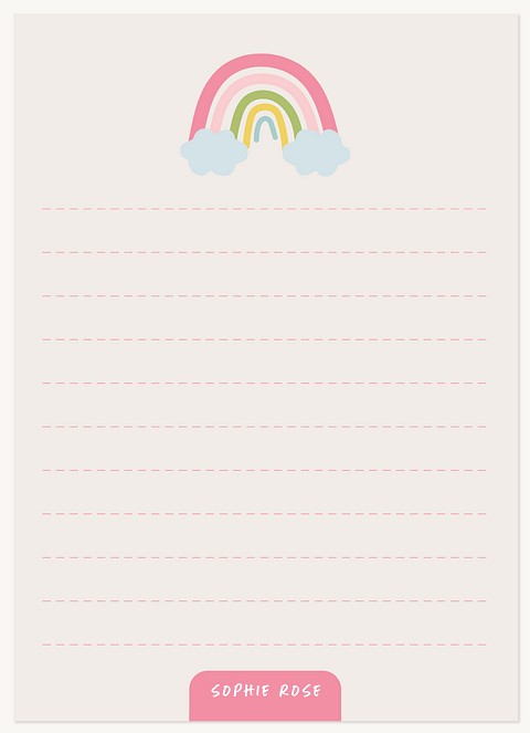 Rainbow Notes Stationery