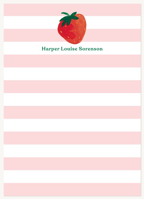 Strawberry Stripes Stationery