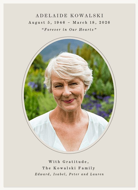 My Beloved Memorial & Sympathy Cards