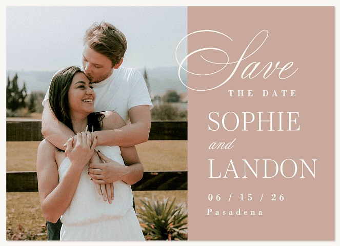 Side Type Save the Date Cards