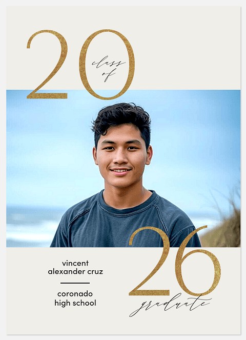 Minimal Glam Graduation Cards